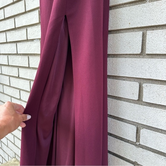 NWT Bill Levkoff Bridesmaid Dress 1619 Wine Burgundy Cherry Red - Picture 13 of 15